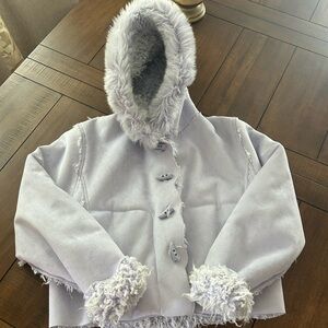 Vintage Lavender Linda Lundstrom Reversible Hood Jacket size 6